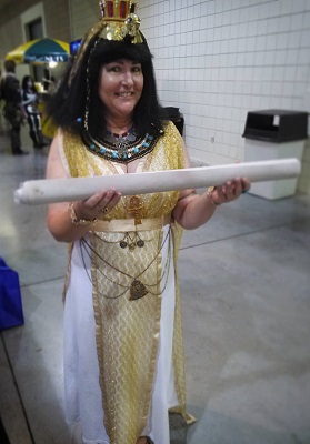 Sherry R cosplay as River Song as Cleopatra