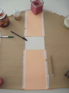 Initial sleeve pattern draft of Harry Mudd cosplay shirt 2.0