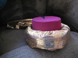 pic of fez with scarf tube