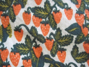 strawberry patterned fabric